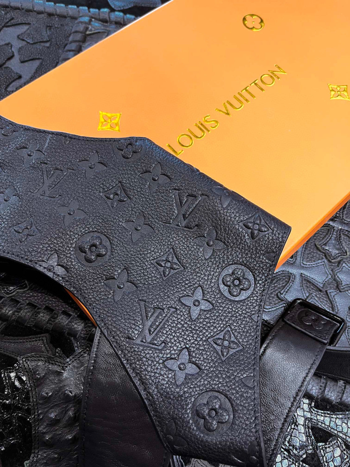 Louis Vuitton Leather Printed Vest With Accessories #22172