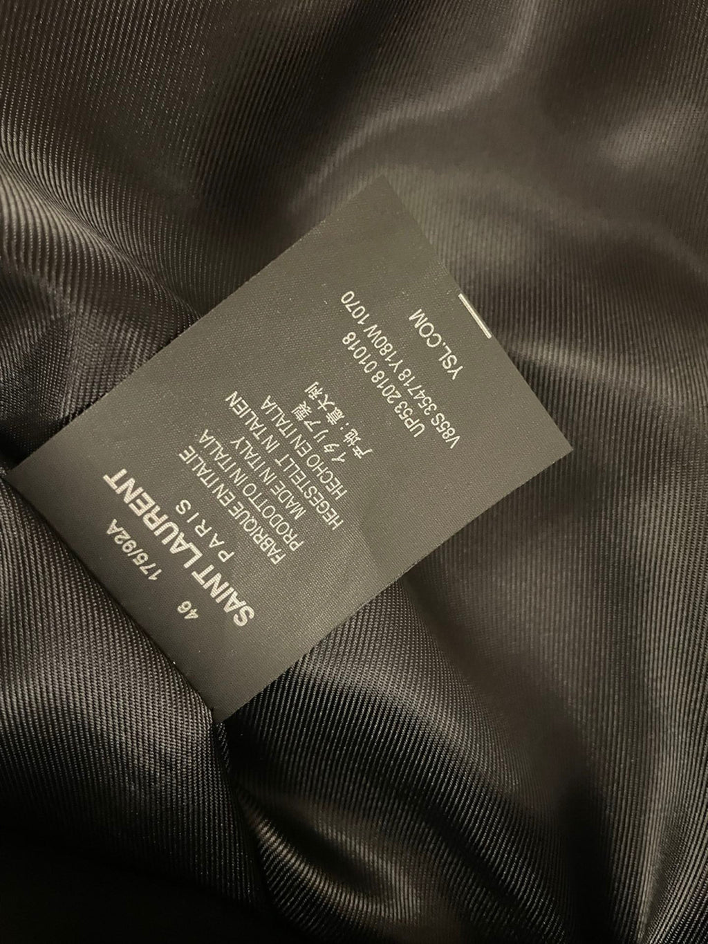 Saint Laurent Teddy Jacket In Wool Ngvp #691