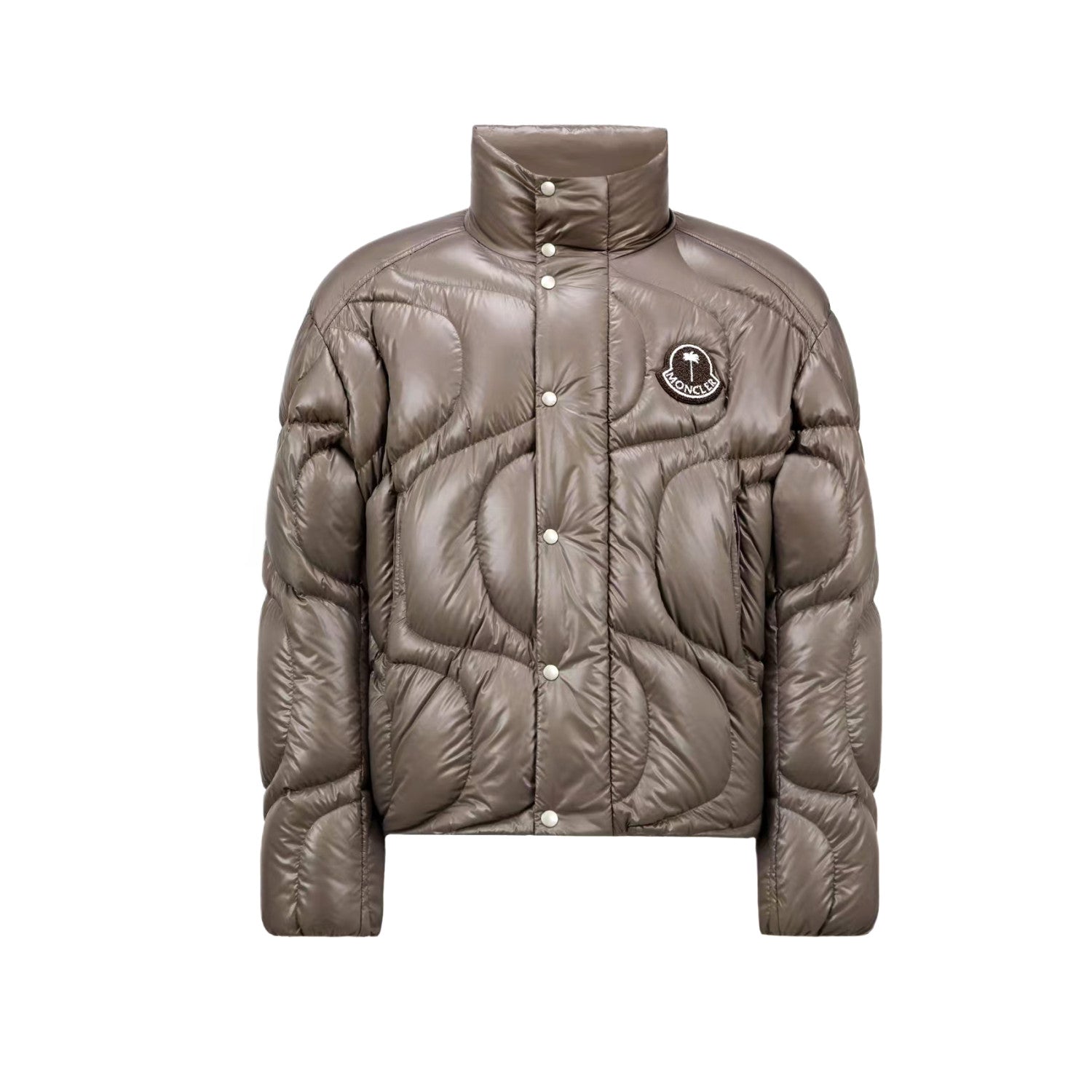 Moncler x Palm Angel  Men's And Women's Winter Fashion Casual Solid Color Zipper Single Button Windproof White Goose Down Jacket Cotton Coat Jacket #79142