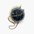 Chanel Evening Bag Resin Rhinestones and Gold Metal Dark Blue and Gold #377326