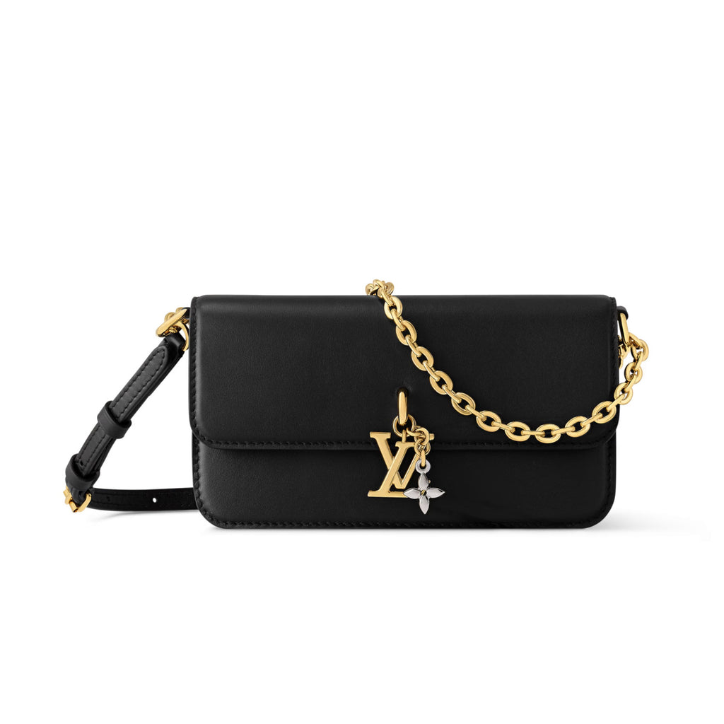 Louis Vuitton WALLET ON CHAIN LV BLOOM Women's Solid Color Metal Chain Shoulder Strap Cowhide Leather Handbag Single Shoulder Crossbody Bag Bags #77333