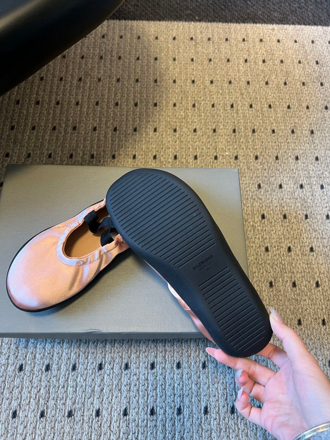 Balenciaga Women s Shibuya Flat Ballerina in Pink  #336099