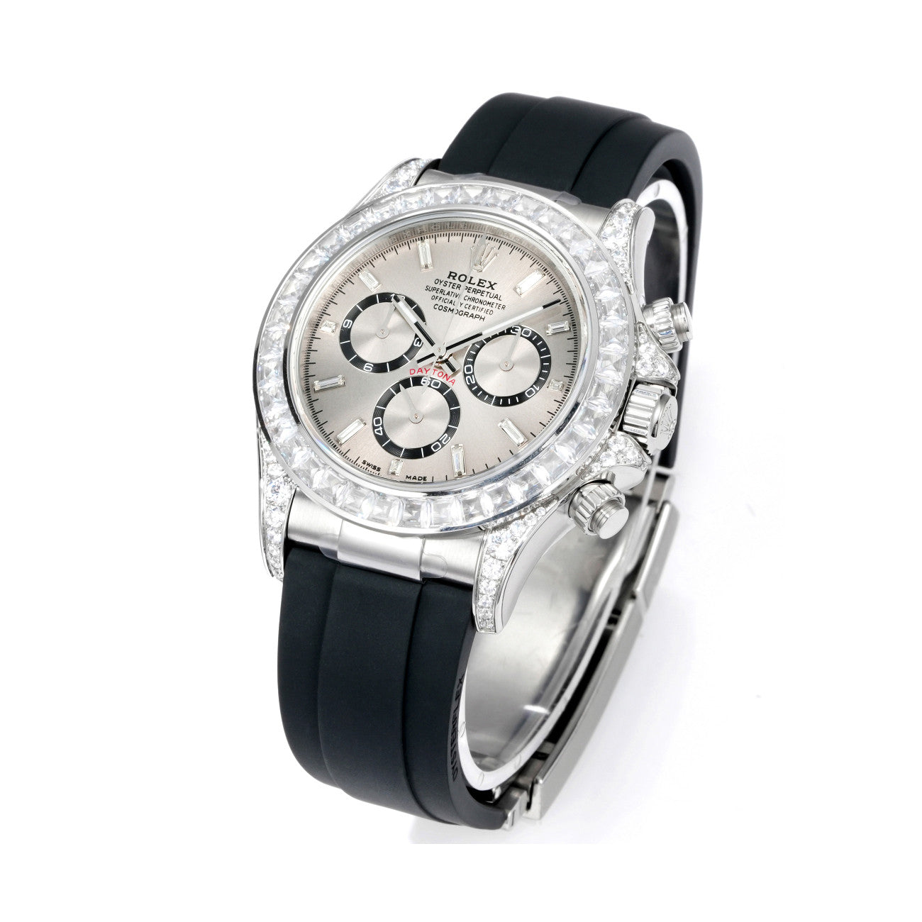 Rolex Men's Automatic Mechanical Movement 100 Meter Water Resistant Dial Watch with Diamonds #75356