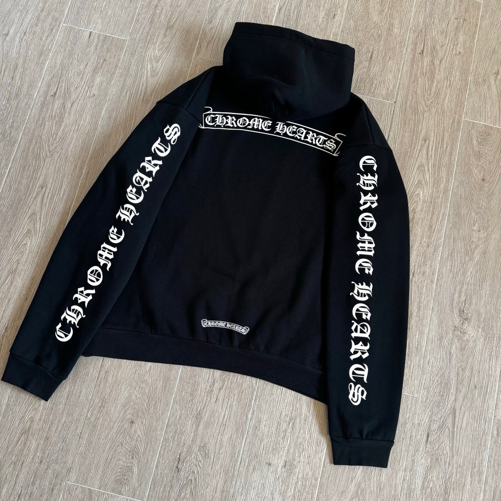 Chrome Hearts Sanskrit Letters on the Side Jacket Hooded Sweatshirt Pants #375726