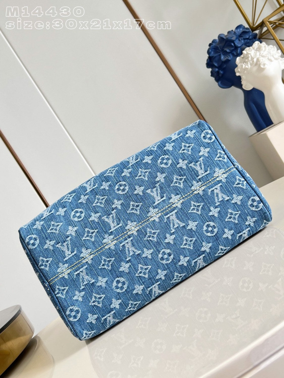 LOUIS VUITTON Speedy Soft 30 Monogram Denim Bags #378128
