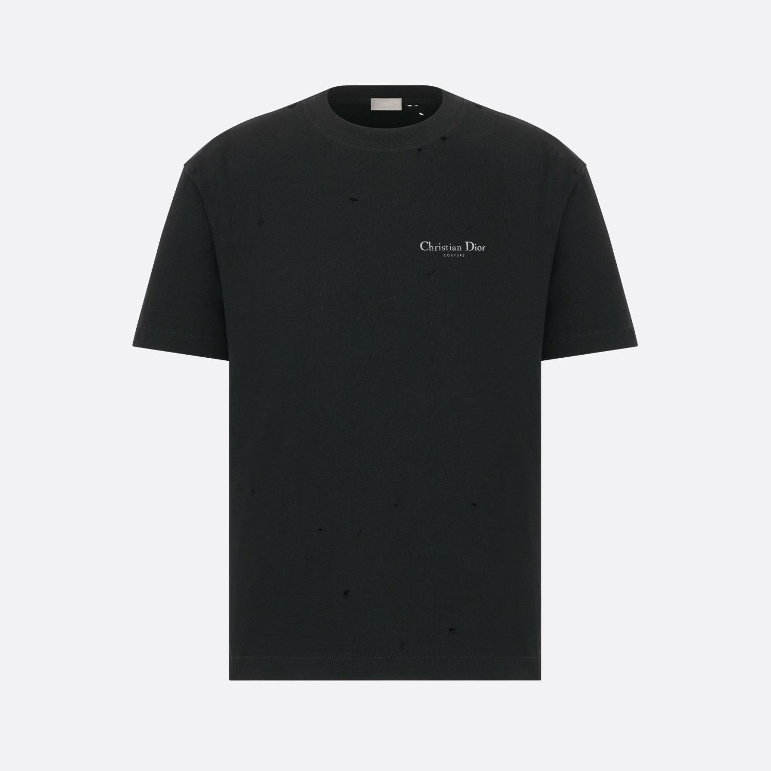 Dior Couture Relaxed-Fit T-Shirt Torn Short Sleeve Solid Colour #96329