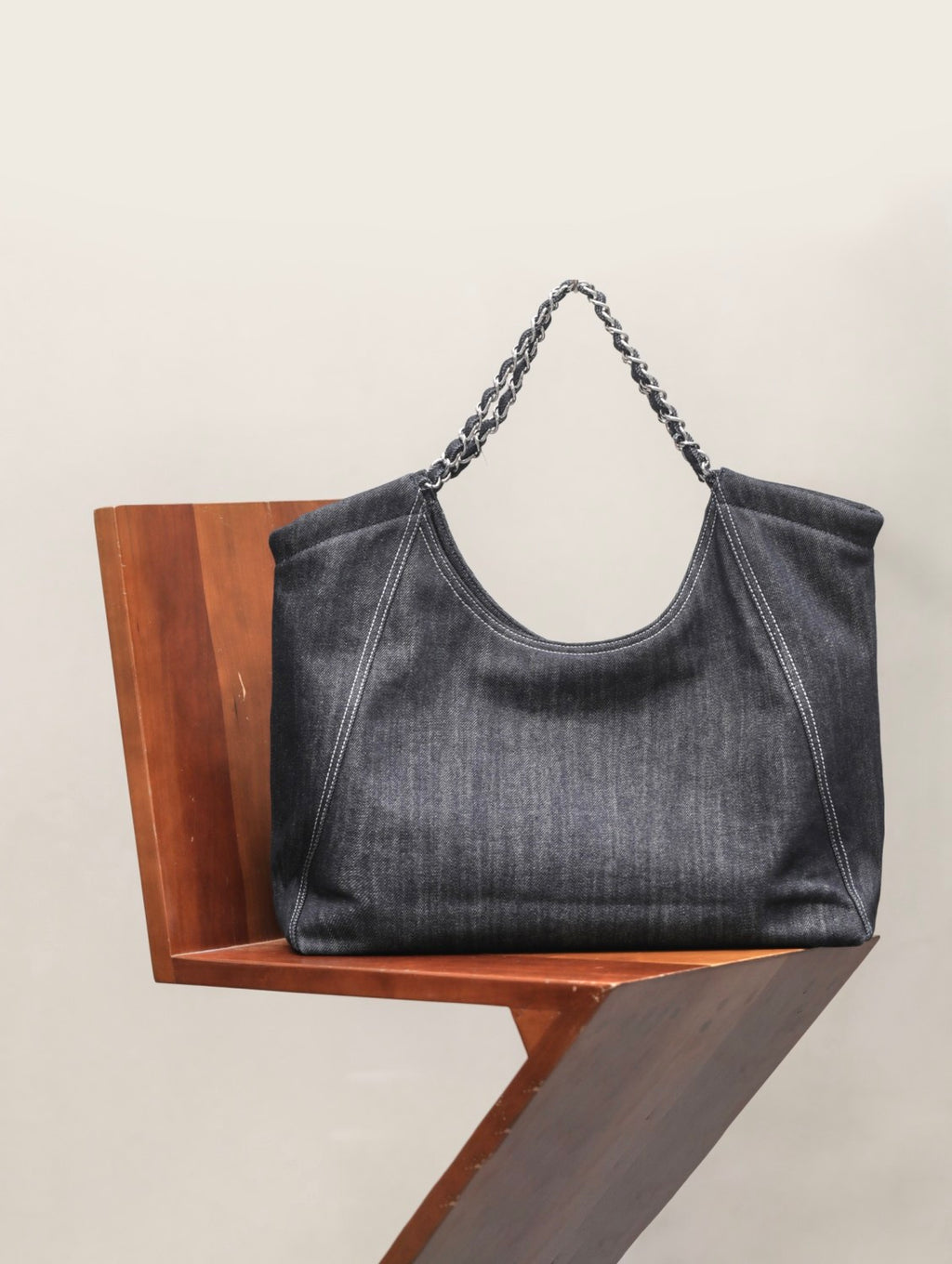 Chanel Vintage Denim Shopping Tote #295664