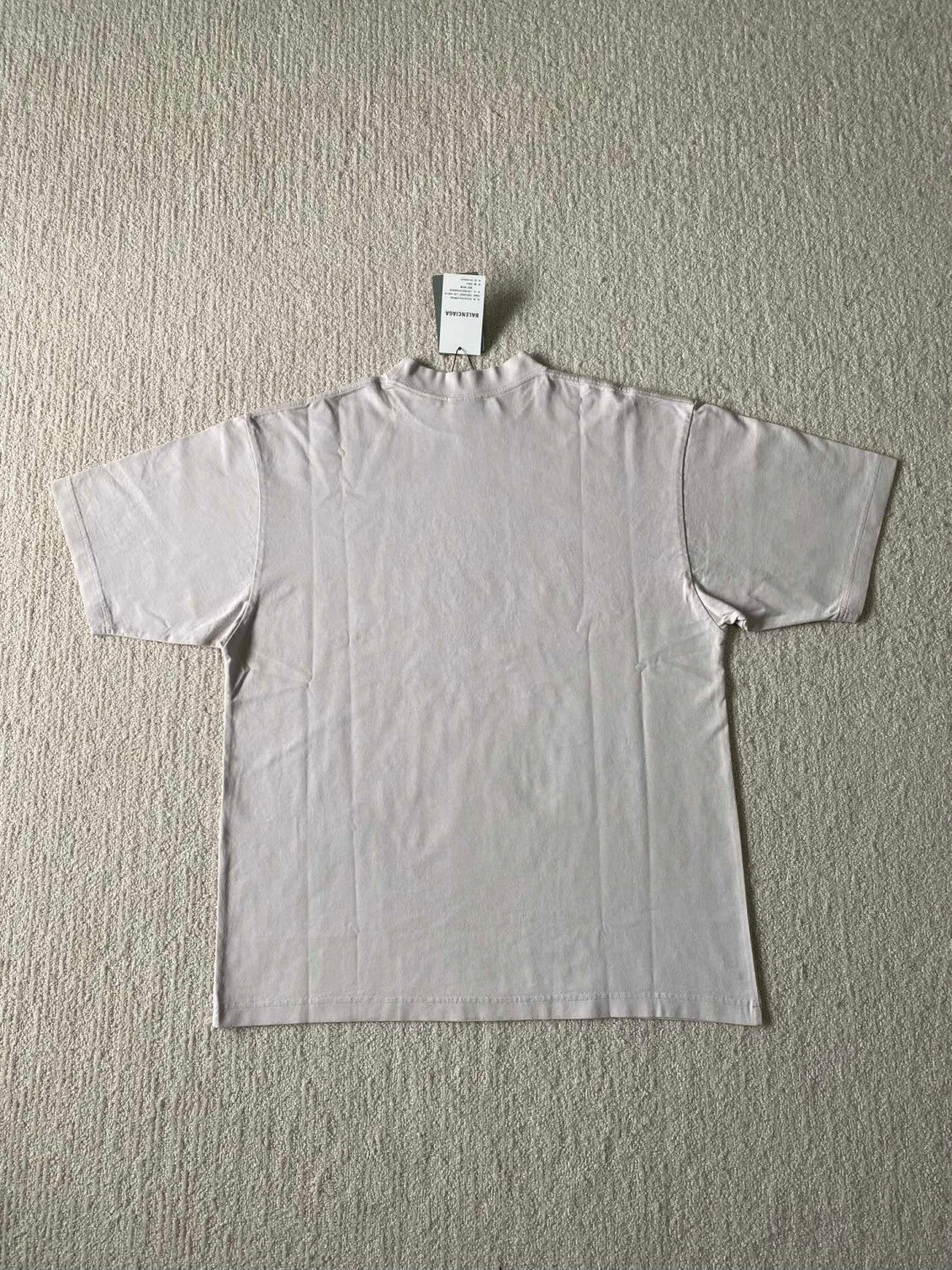 Balenciaga Men's and Women's Summer Solid Color Letter Printed Round Neck Cotton Short Sleeve T-Shirt #99688