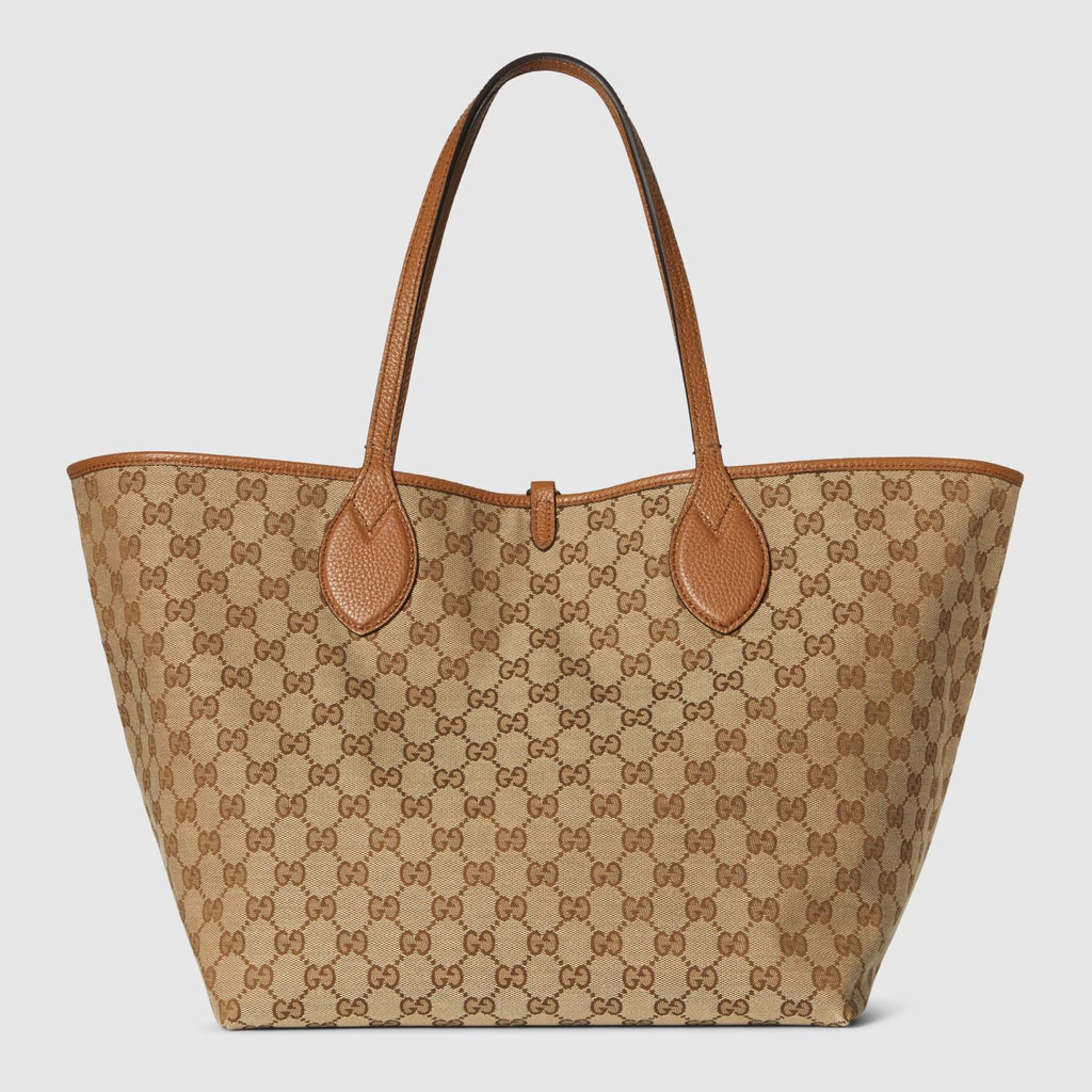 Gucci Women's Totissima Large Reversible Tote Bag in Brown Leather #333292