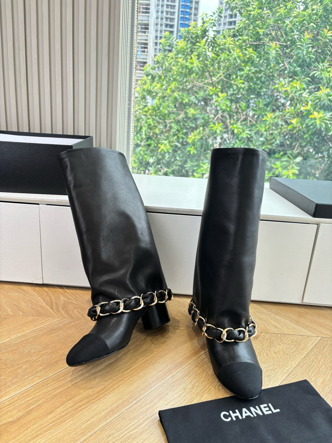 Chanel Women's Letter Knight Boots #334916