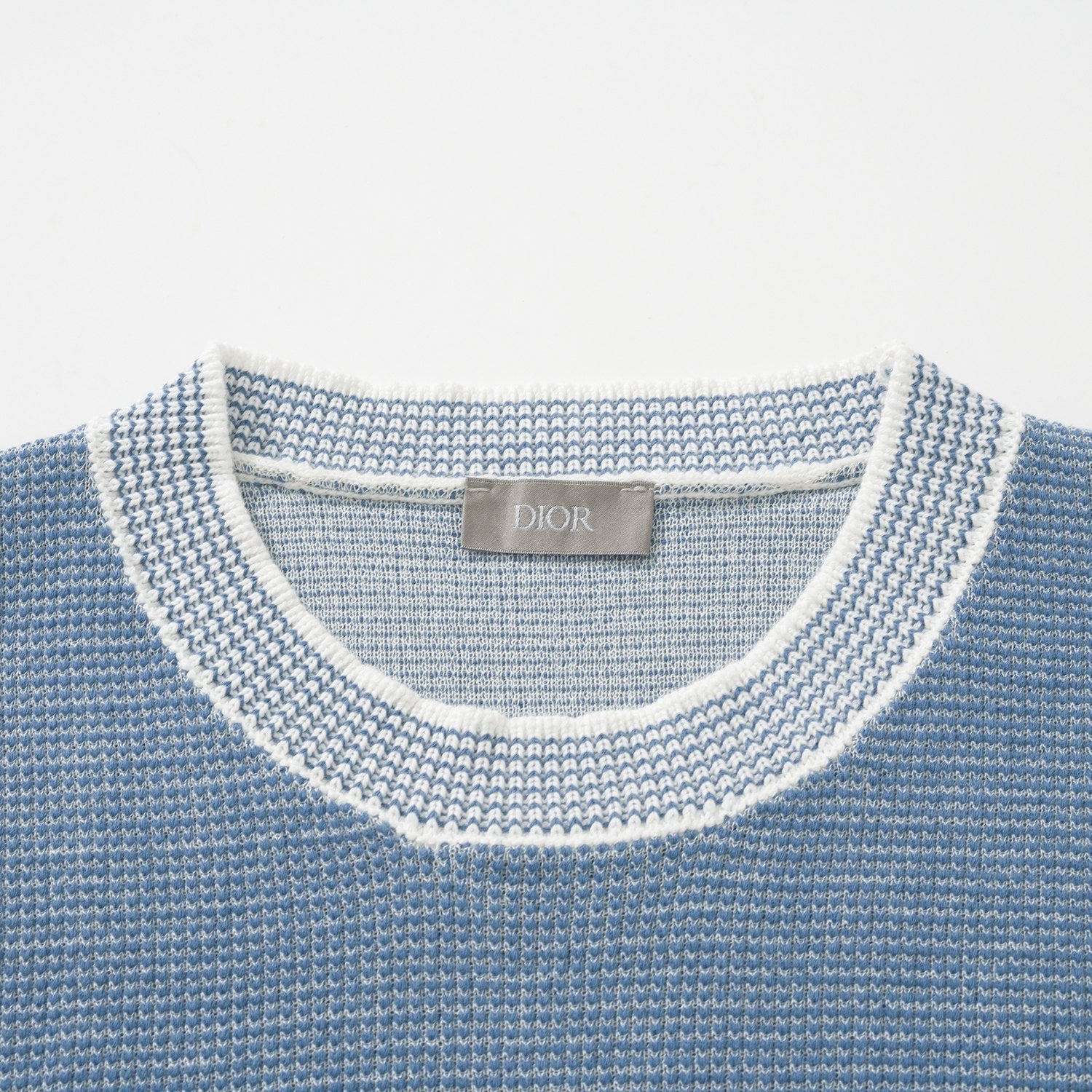 Dior Men's Summer Logo Print Round Neck Cotton Knit Short Sleeve T-Shirt #99691