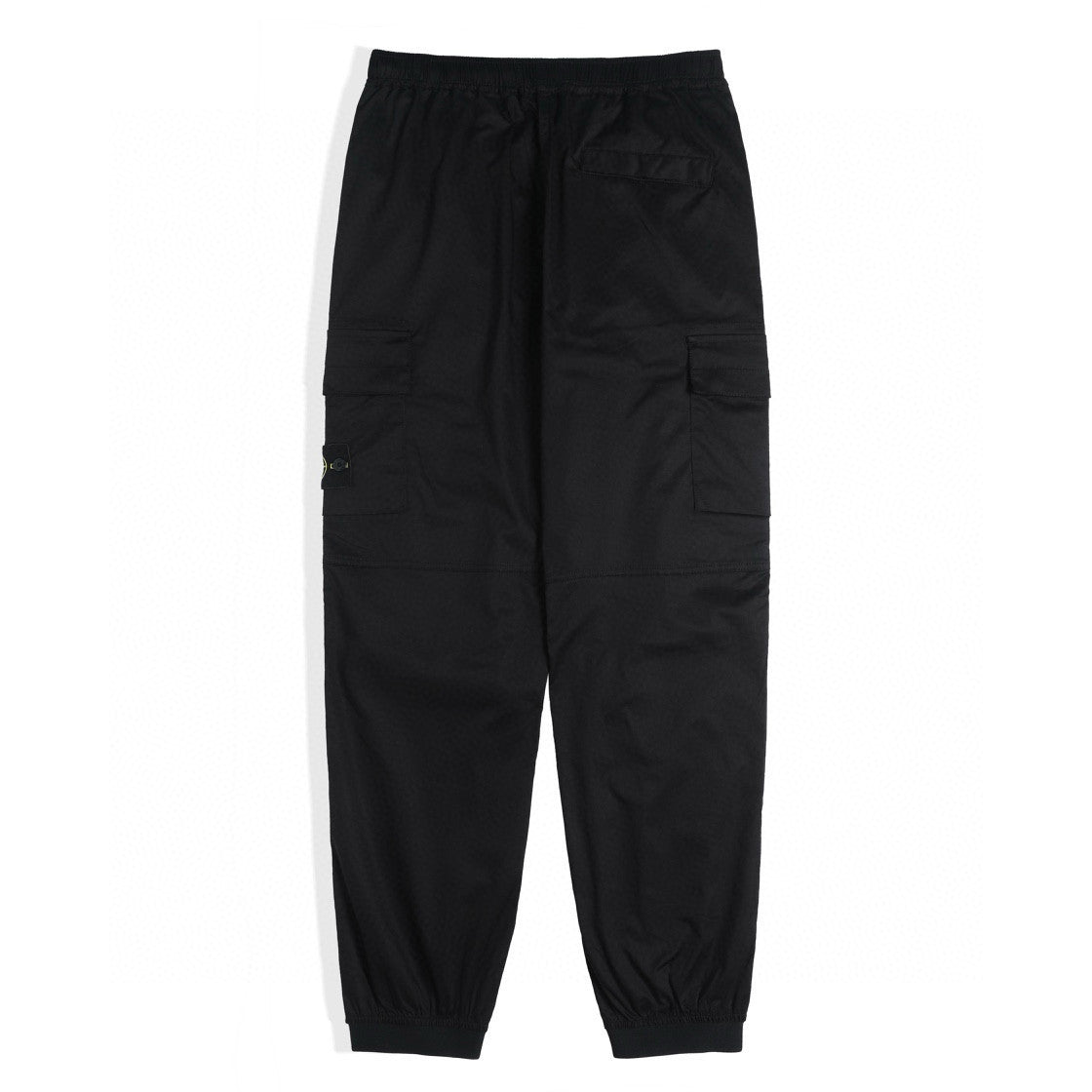Stone Island Men's Fall Black Cotton Guide Pin Patch Casual Straight Loose Work Pants #97966