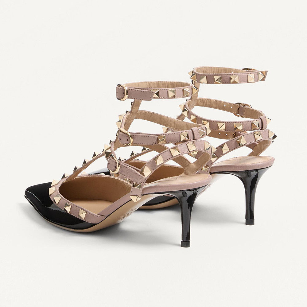 Valentino Rockstud Caged Pump 65mm Poudre #334615