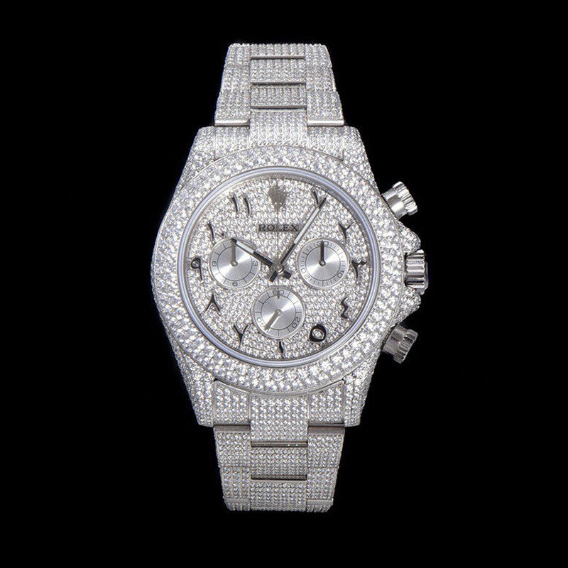Rolex Cosmograph Stainless Steel and Diamonds Mechanical Watch #97786