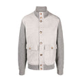 Brunello Cucinelli Men's Fall And Winter Suede Wool Knit Patchwork Jacket Single-breasted Fashion Casual Gentleman Jacket Ngvp #9113