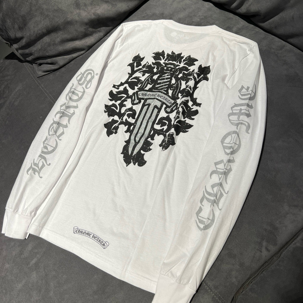 Chrome Hearts Men's and Women's Summer Colorful Cross Pattern Long Sleeve T-Shirt Pullover Sweatshirt #98593
