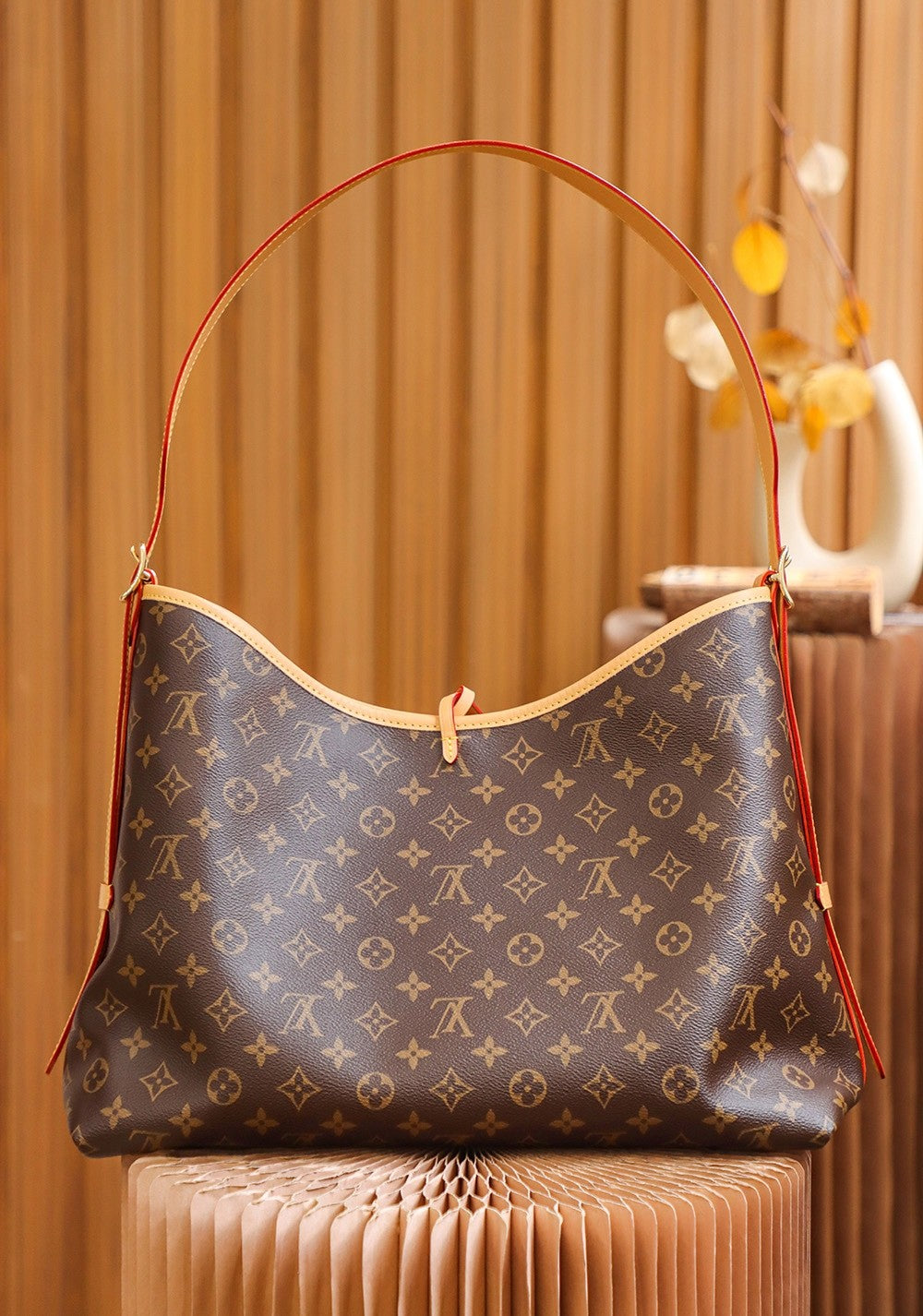 Louis Vuitton Women's CarryAll MM Monogram Handbags M46197 #333545