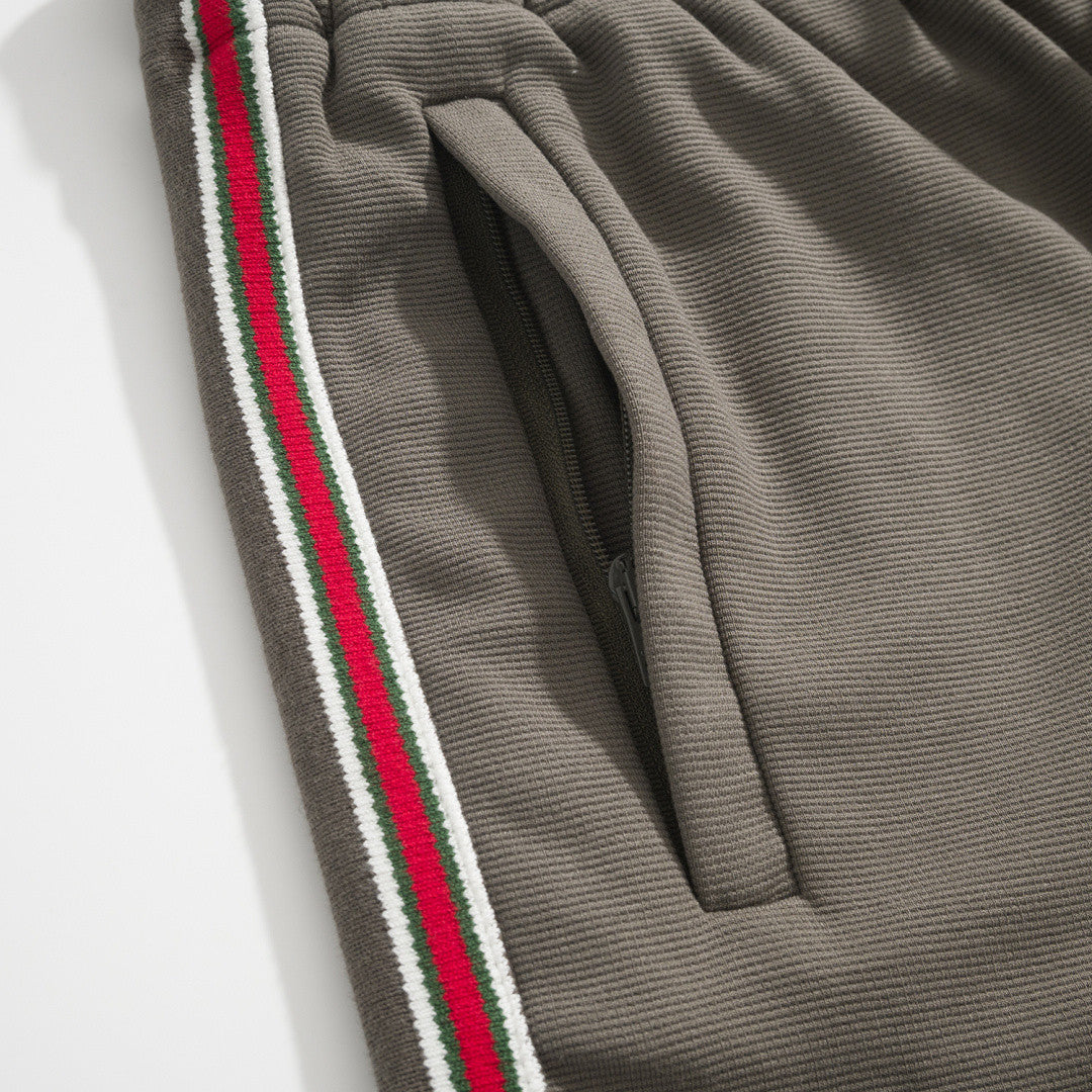 GUCCI Embroidered Logo Cotton Piqué Shorts #377960