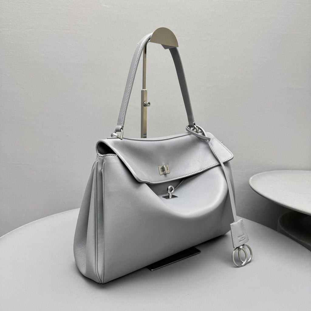 Balenciaga Rodeo Medium Handbag Tan Clutch Crossbody Large Bag Spring Summer Women's Fashion Luxury Leather Bags 7897722ABP72753 #81251