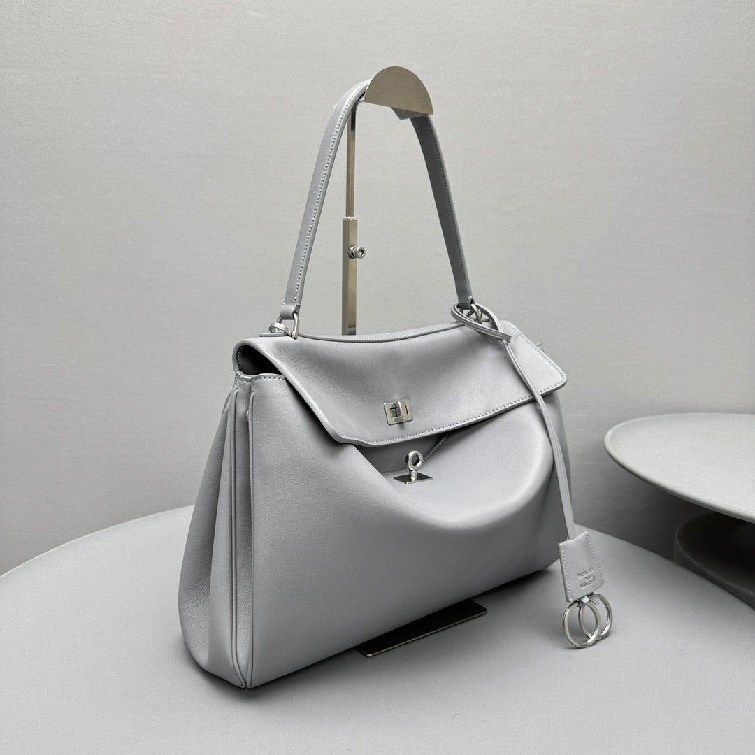 Balenciaga Rodeo Medium Handbag Tan Clutch Crossbody Large Bag Spring Summer Women's Fashion Luxury Leather Bags 7897722ABP72753 #81251