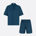 Dior Men's Summer Solid Color Letter Printed V-Neck Single Breasted Short Sleeve Shirt Elastic Waist Shorts Pants Set Suit #76295