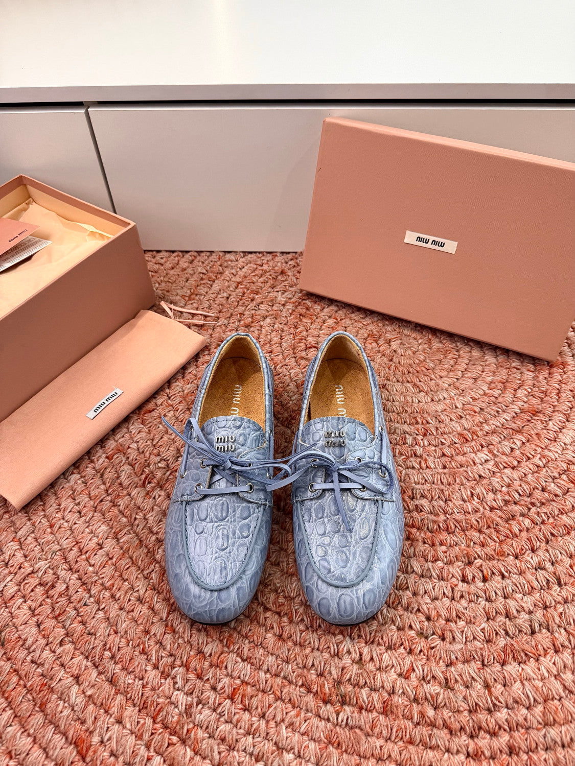 MiuMiu Mesh Mary Jane Shoes #383824