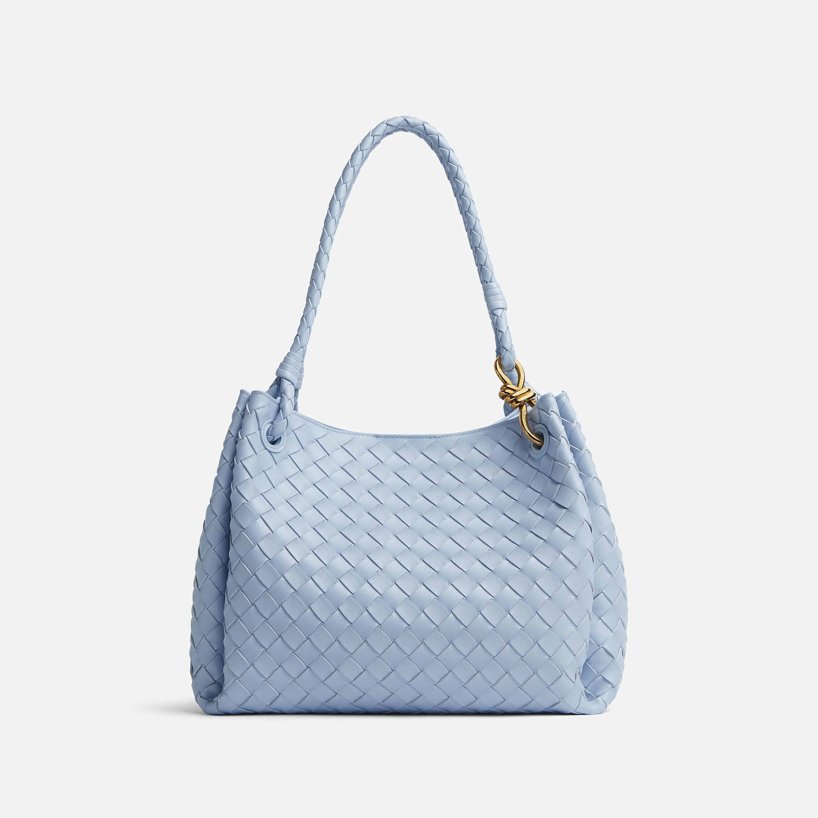 Bottega Veneta Large Parachute Women's Solid Color Lambskin Woven Tote Bag Bags #76484