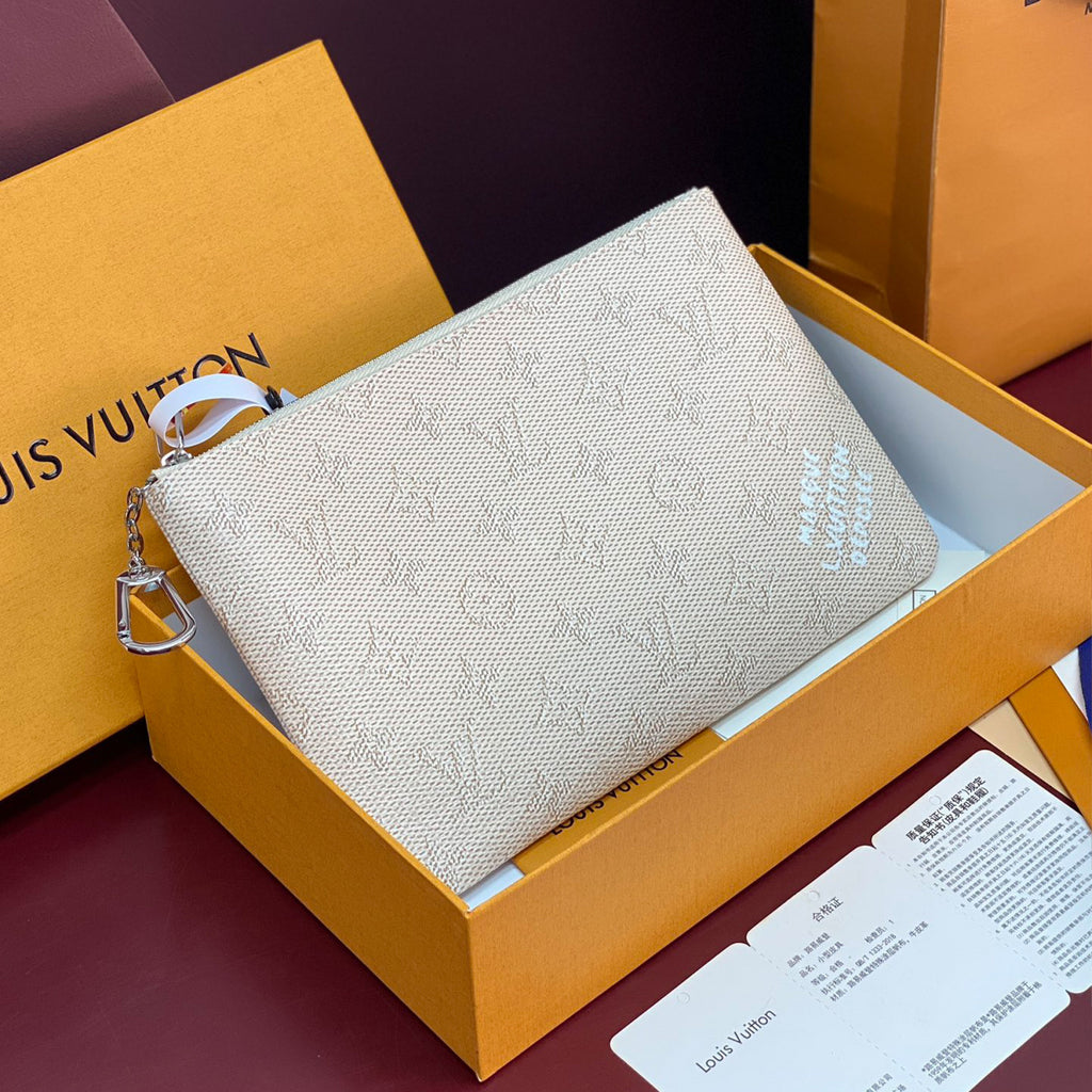 LOUIS VUITTON Medium Key Wallet Monogram Heritage Canvas Chain Hook Zipper Mini Wallet Bag Bags  Key Pouch M27109 #82262A