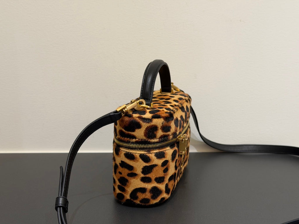 Saint Laurent GABY vanity bag in pony hair leather in Brown #336879