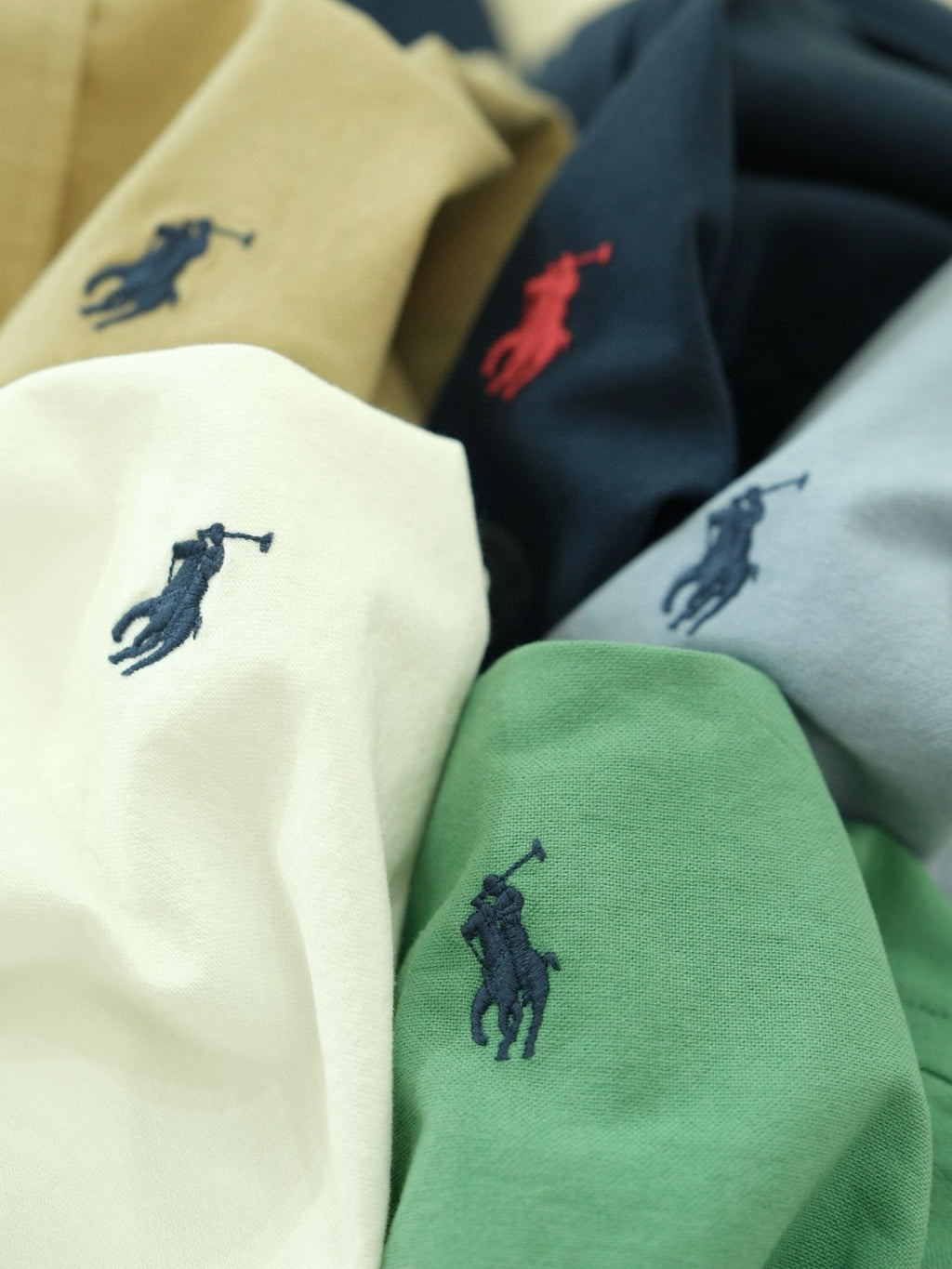 Ralph Lauren Men's Spring and Fall Logo Embroidery Fitted Single Breasted Long Sleeve Shirt #72613