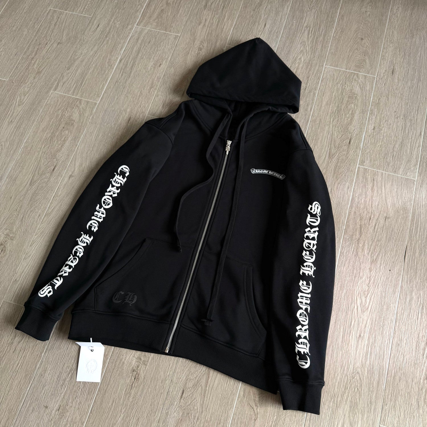 Chrome Hearts Sanskrit Letters on the Side Jacket Hooded Sweatshirt Pants #375726