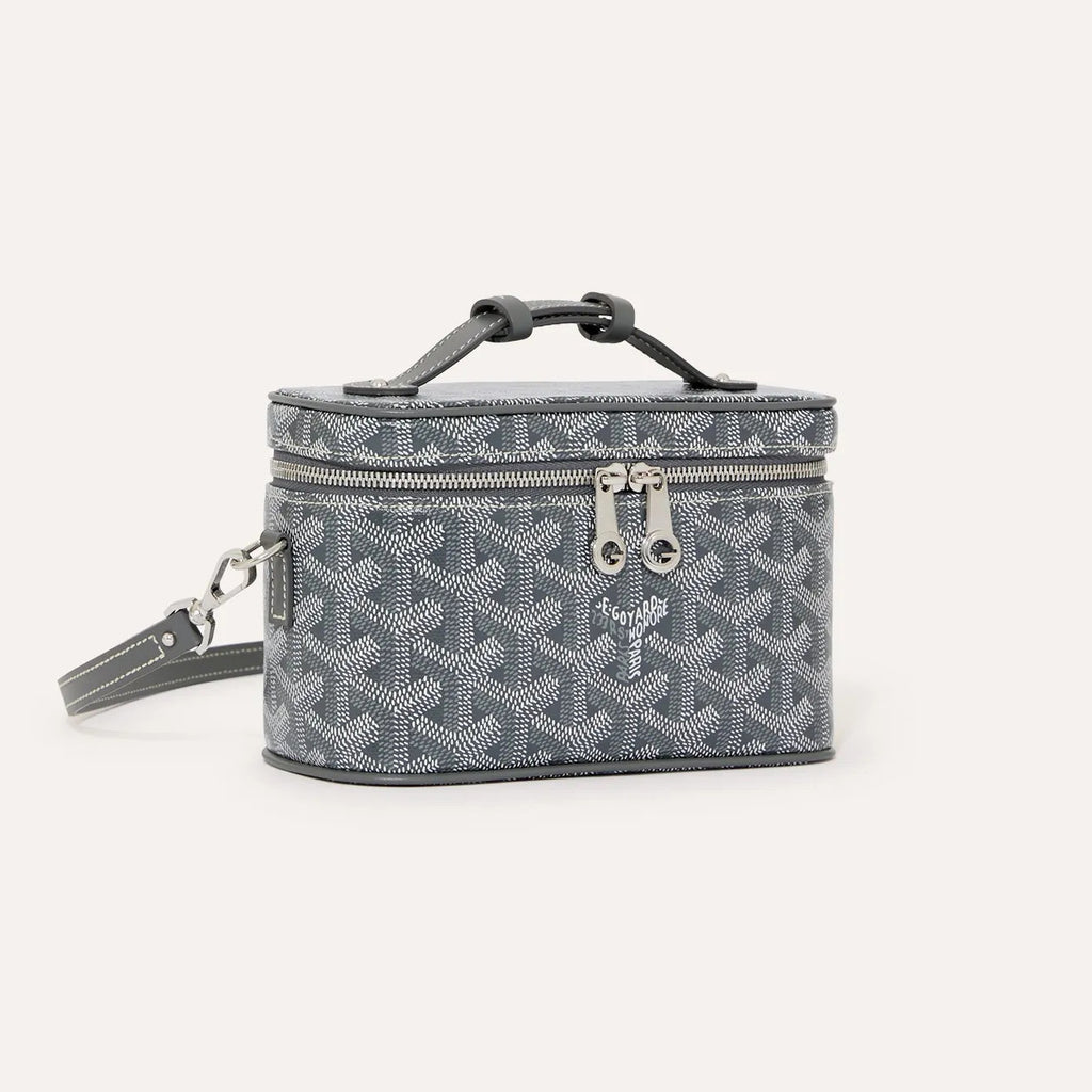GOYARD MUSE Women's Fashion Classic Double Zip Closure Adjustable Strap Mini Makeup Bag Handbag Crossbody Bag Bags MUSEVAMINTY-09CL09P #79346