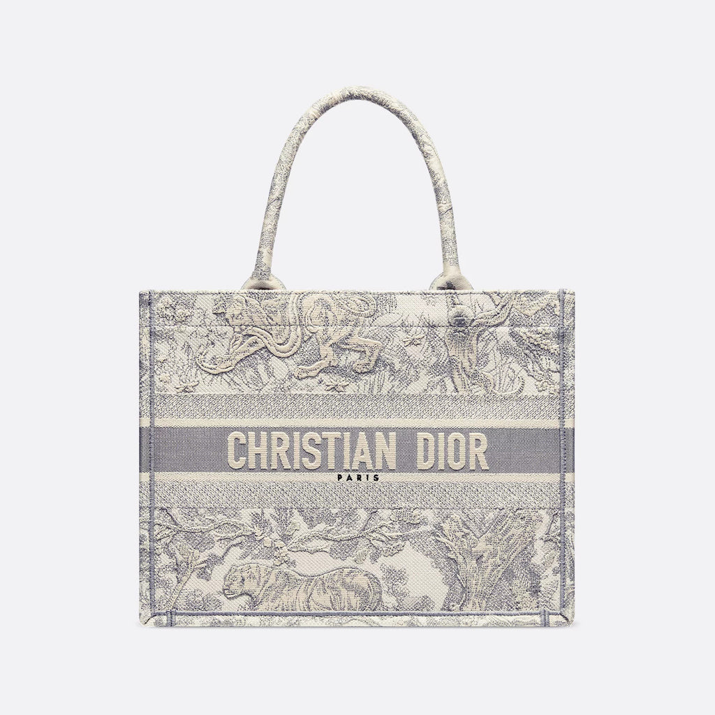 Dior Book Tote Women's Pattern Printed Embroidered Letter Printed Tweed Canvas Tote Bag Bags (please Contact Customer Service For Colour Selection Before Purchase) #76615