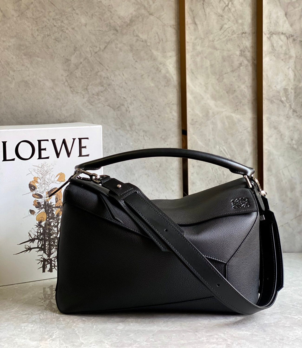 Loewe Classic Puzzle Cowhide Handbags Men Women Fashion Geometric Casual Temperament Commuter Crossbody Bag Bags #75373