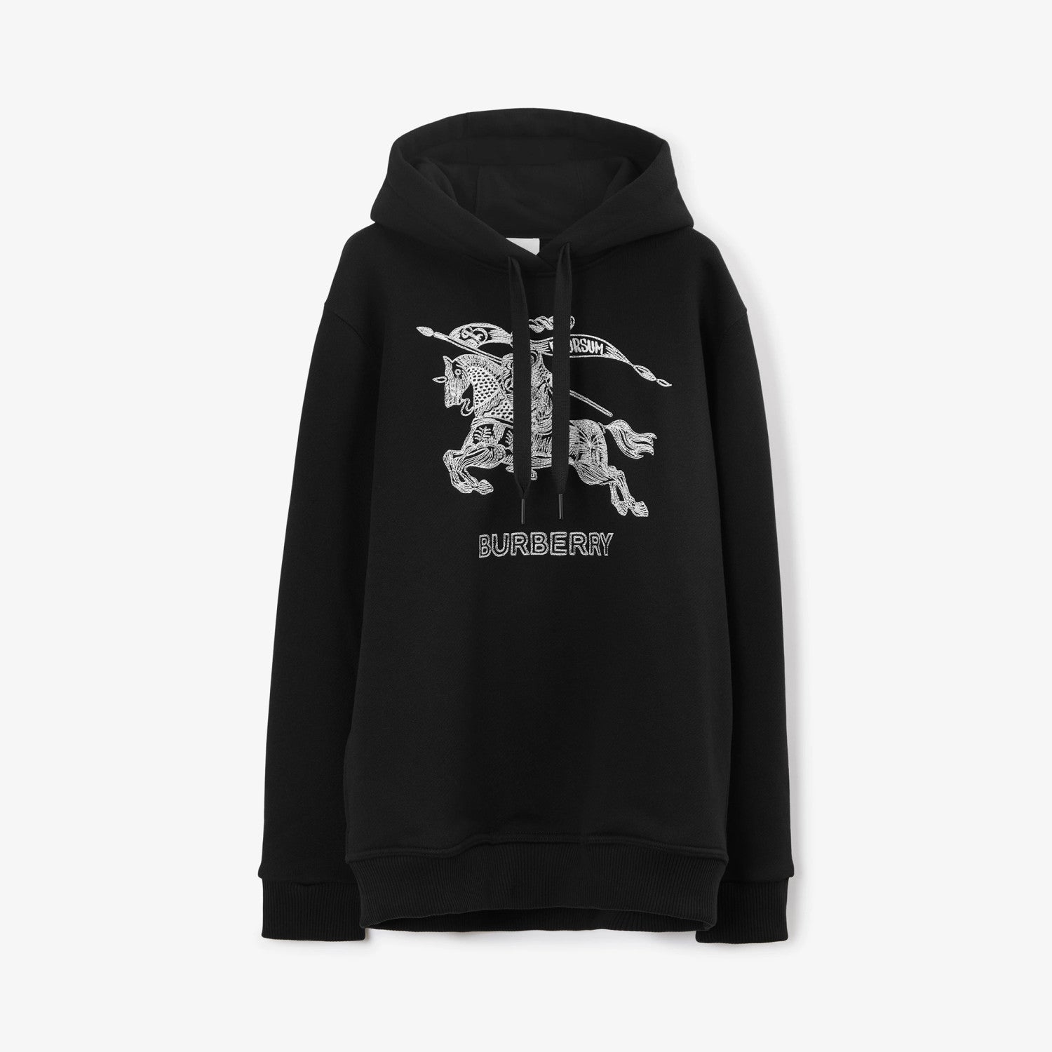 Burberry Embroidered Knight Pattern Hooded Sweatshirt Pullover #96225