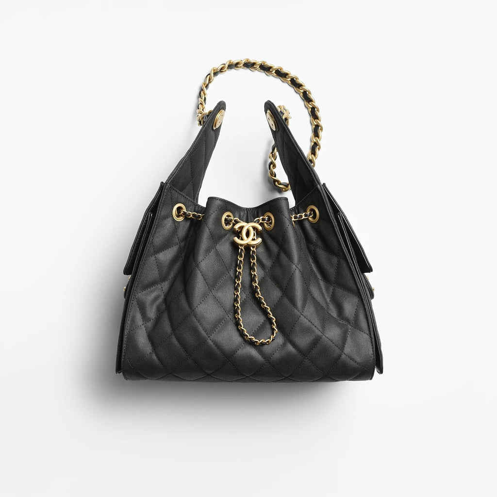 Chanel 25 Mini handbag Metallic Grained Calfskin #333968