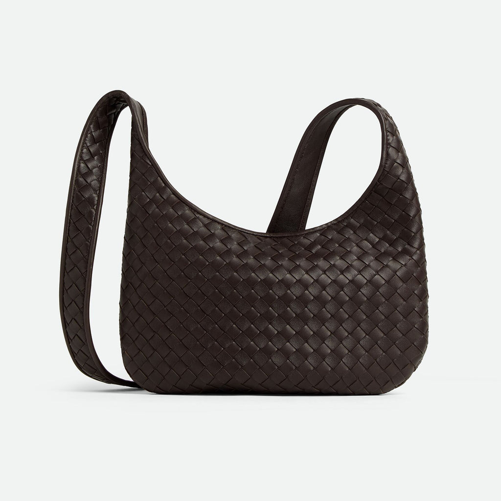 Bottega Veneta  Small Veneto Men's And Women's Fashionable Simple  Classic Checkered Weave Solid Color Leather Crossbody Bag And Handbag Bags 836918V5RI12816 #78345