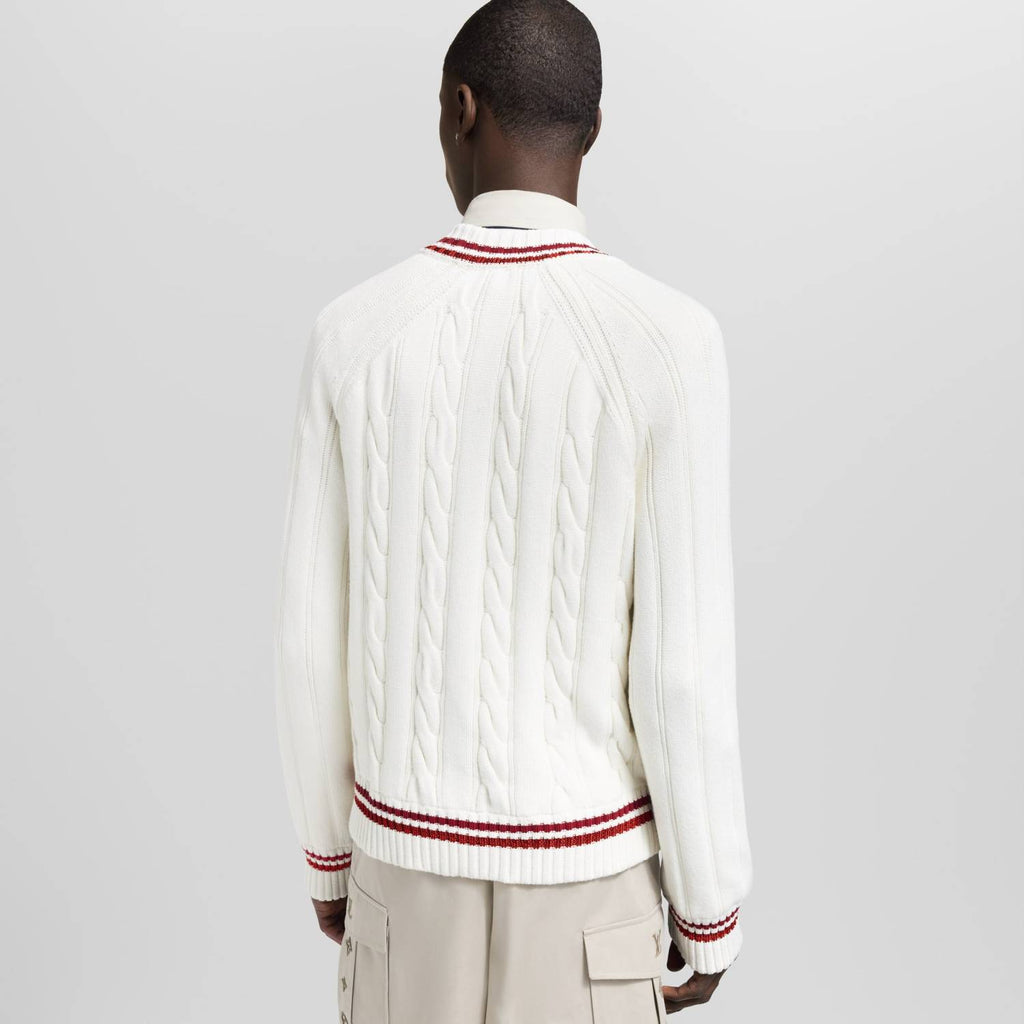 Louis Vuitton Preppy V-Neck Cable Pullover #337099