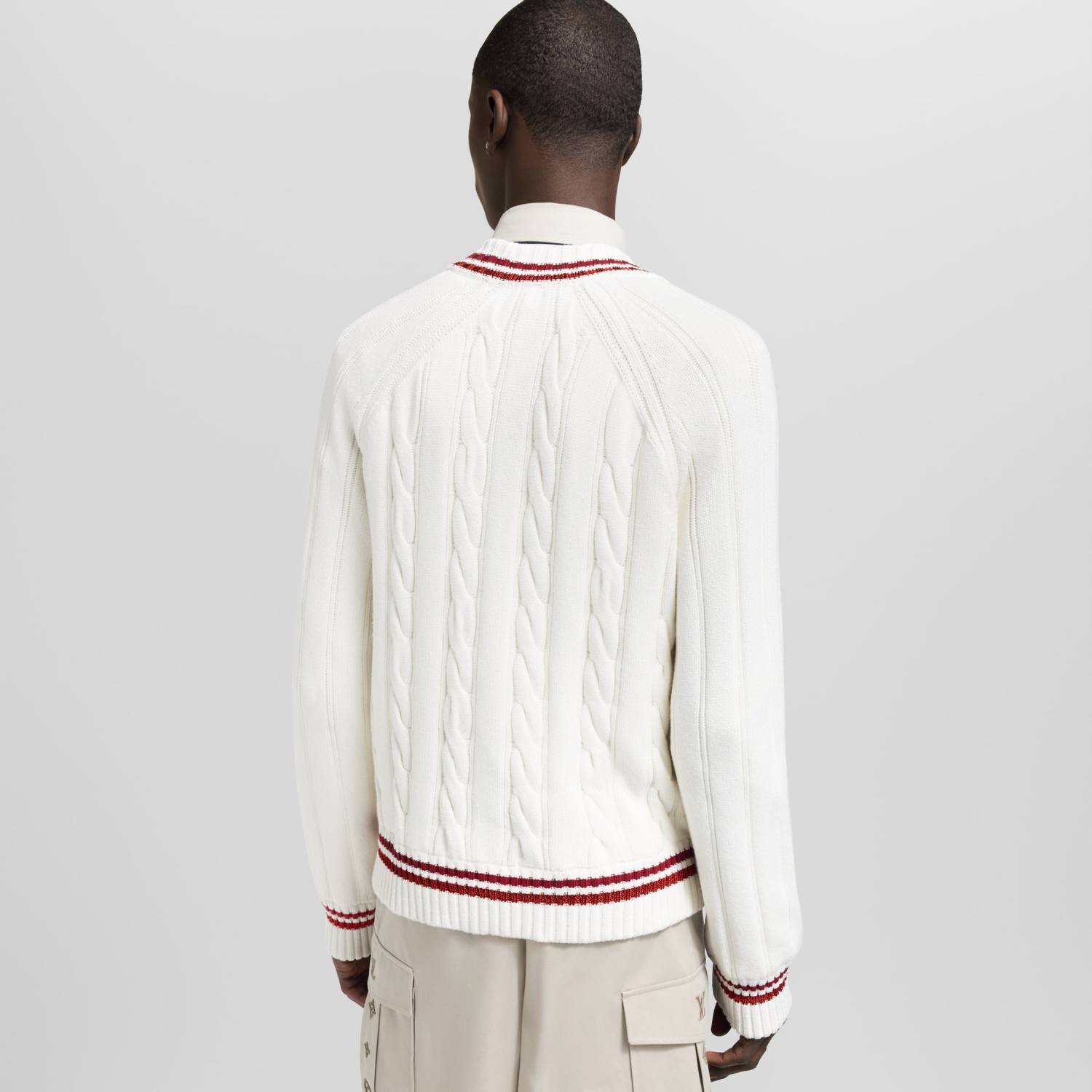 Louis Vuitton Preppy V-Neck Cable Pullover #337099