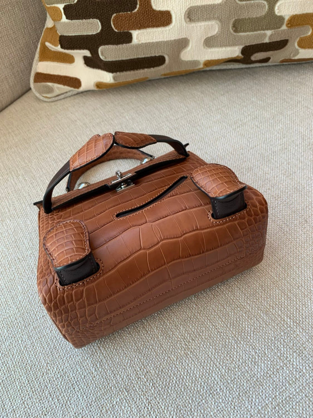 Hermes Kelly Doll Kraft Paper 2H Millennium Doll Top-grain Genuine Imported Alligator Leather Shoulder Crossbody Bag Bags For Other Colours Please Contact Customer Service #195072