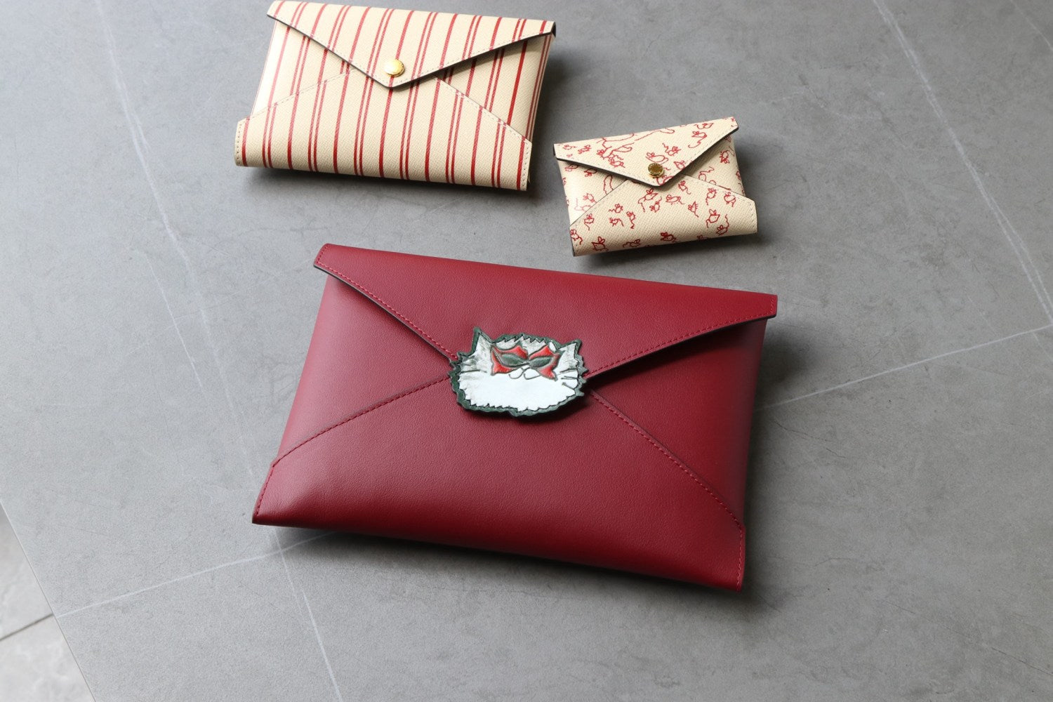 Louis Vuitton Grace and LV collaboration Kirigami Pochette Cowhide leather Three-piece set Clutch Bag Bags #193889