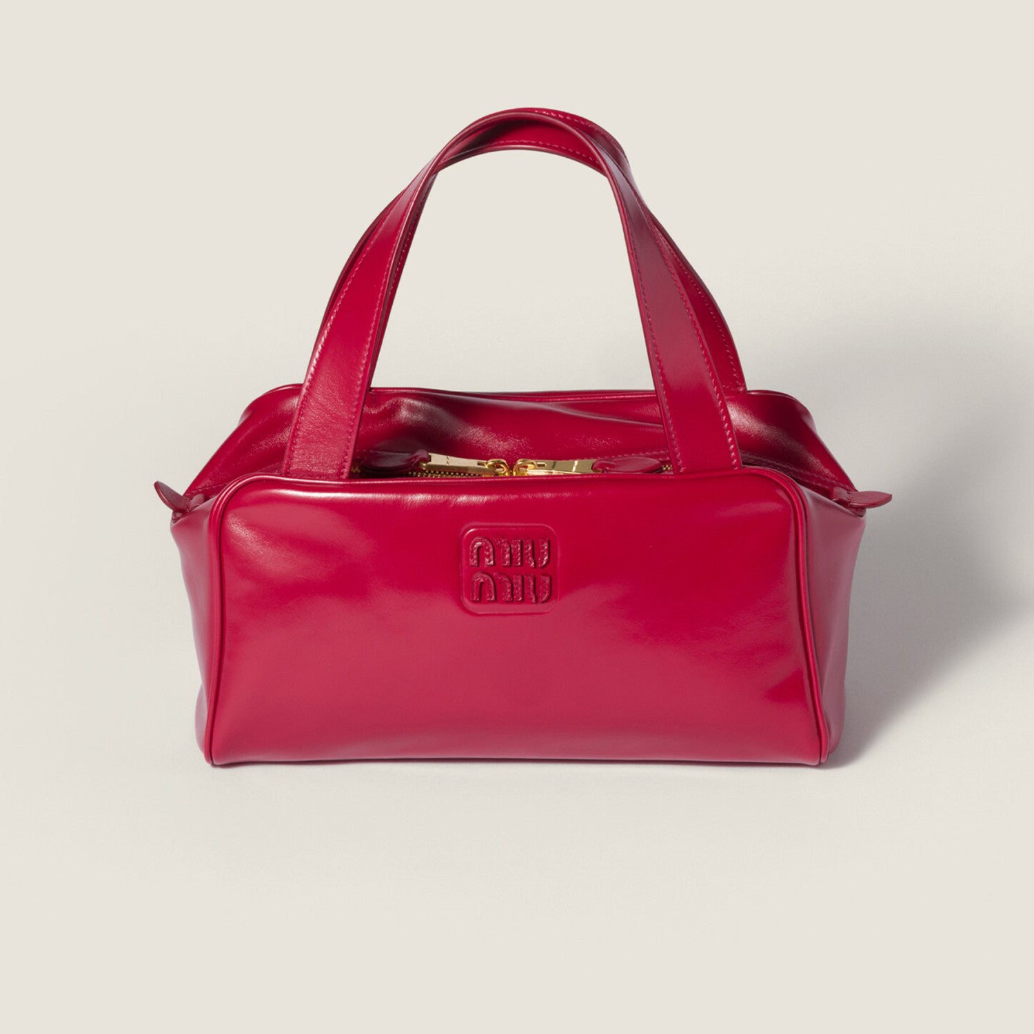 MiuMiu Leather Handbag Soft Clutch Signature Square Bag Fashionable Trendy Casual Bags 5bb182_2ier_f0046_v_moo #82284A
