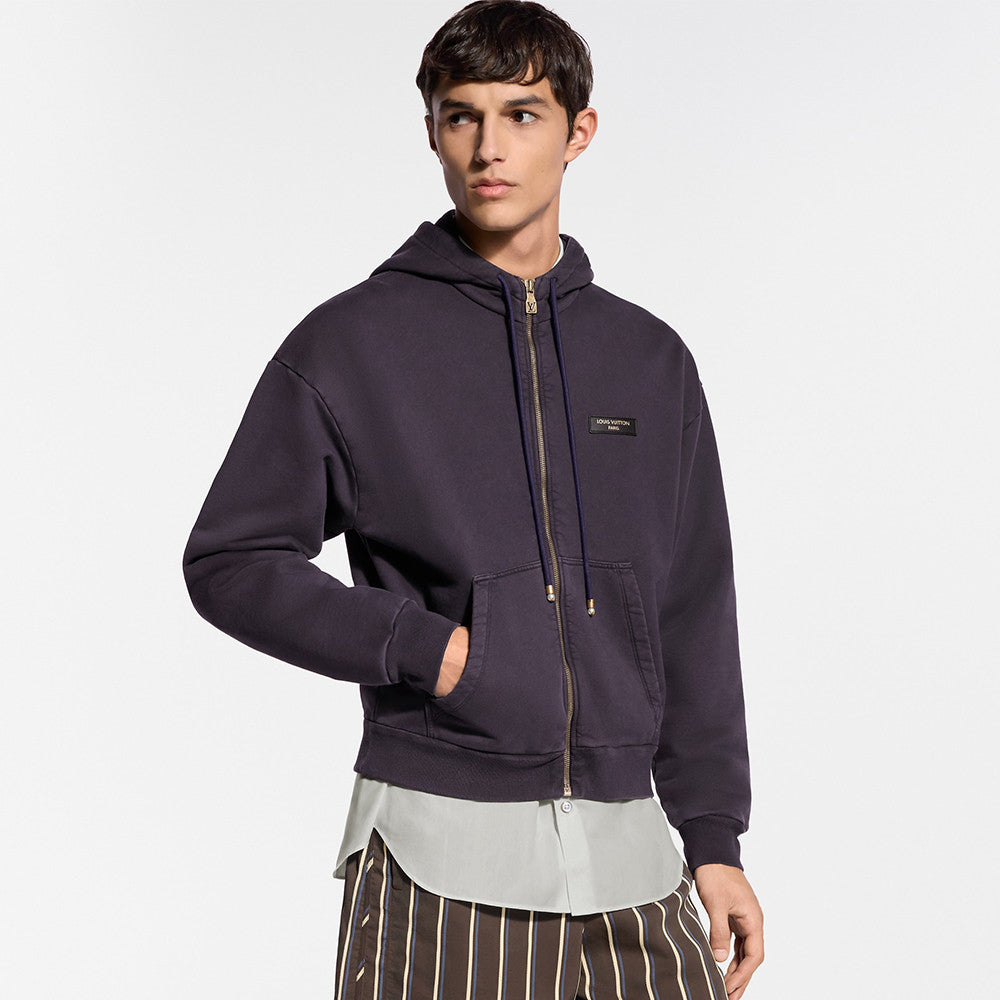 LOUIS VUITTON Vintage Zipped Hooded Blouson #378009