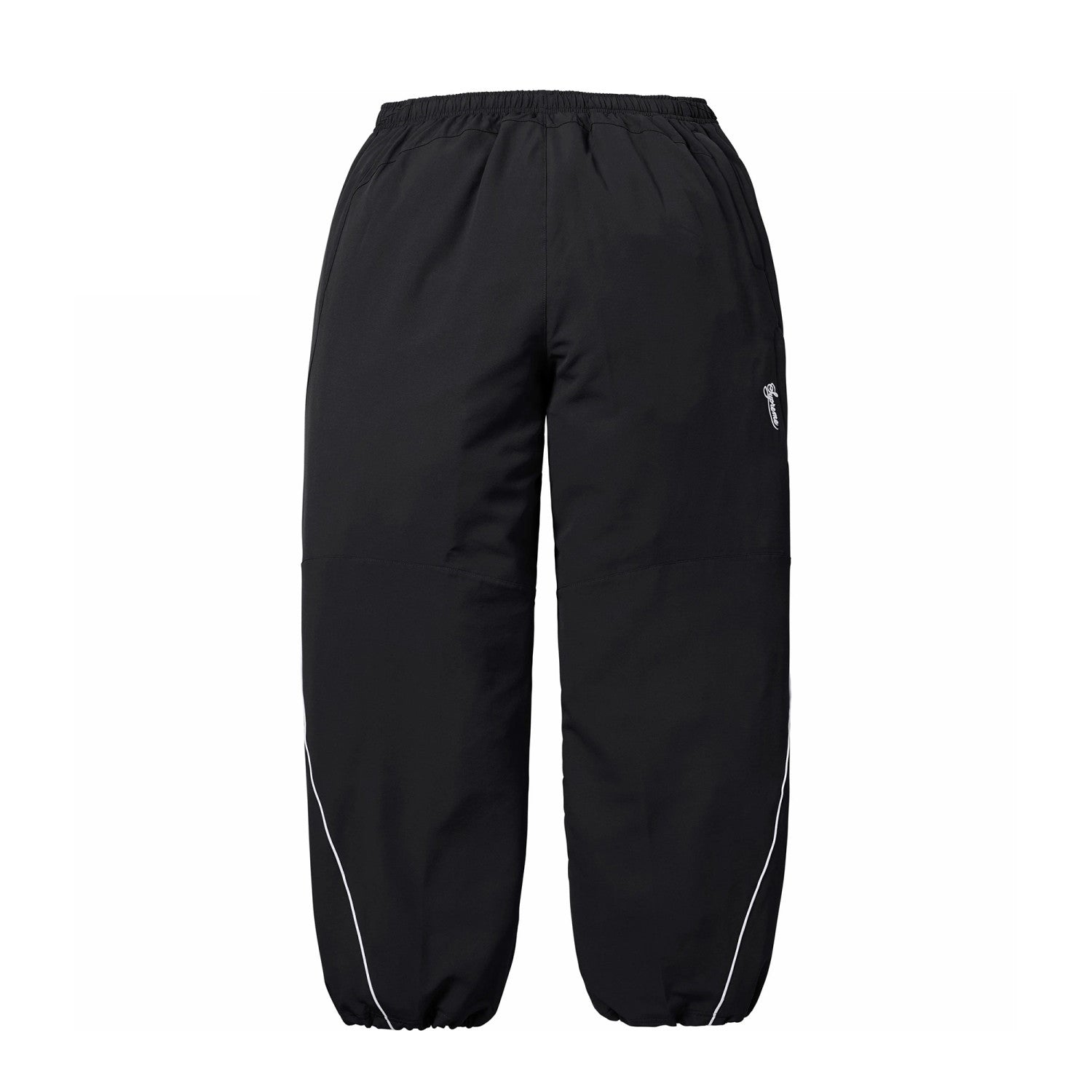 Supreme x Nike Men's Fashionable Cuff Embroidery Zipper Fitted Long-Sleeved Solid Color Sports Jacket Casual Striped Elastic Loose Sports Pants #81521
