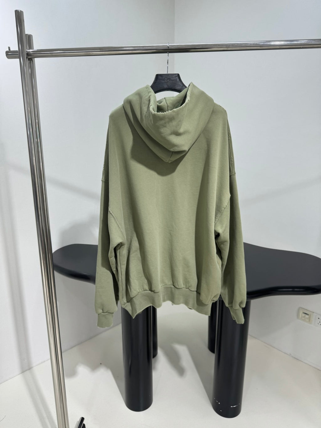 Balenciaga Men's And Women's Spring And Fall Solid Color Embroidery Letter Print Hooded Zipper Long Sleeved Jacket #75772