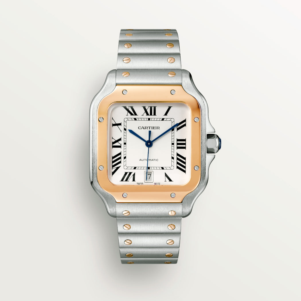 Cartier Santos De Cartier Watch Large Couple'S Watch Fashion Smartink Disassembly System Sapphire Cut Temperament Watch Accessories Thickness 9.08mm #81214