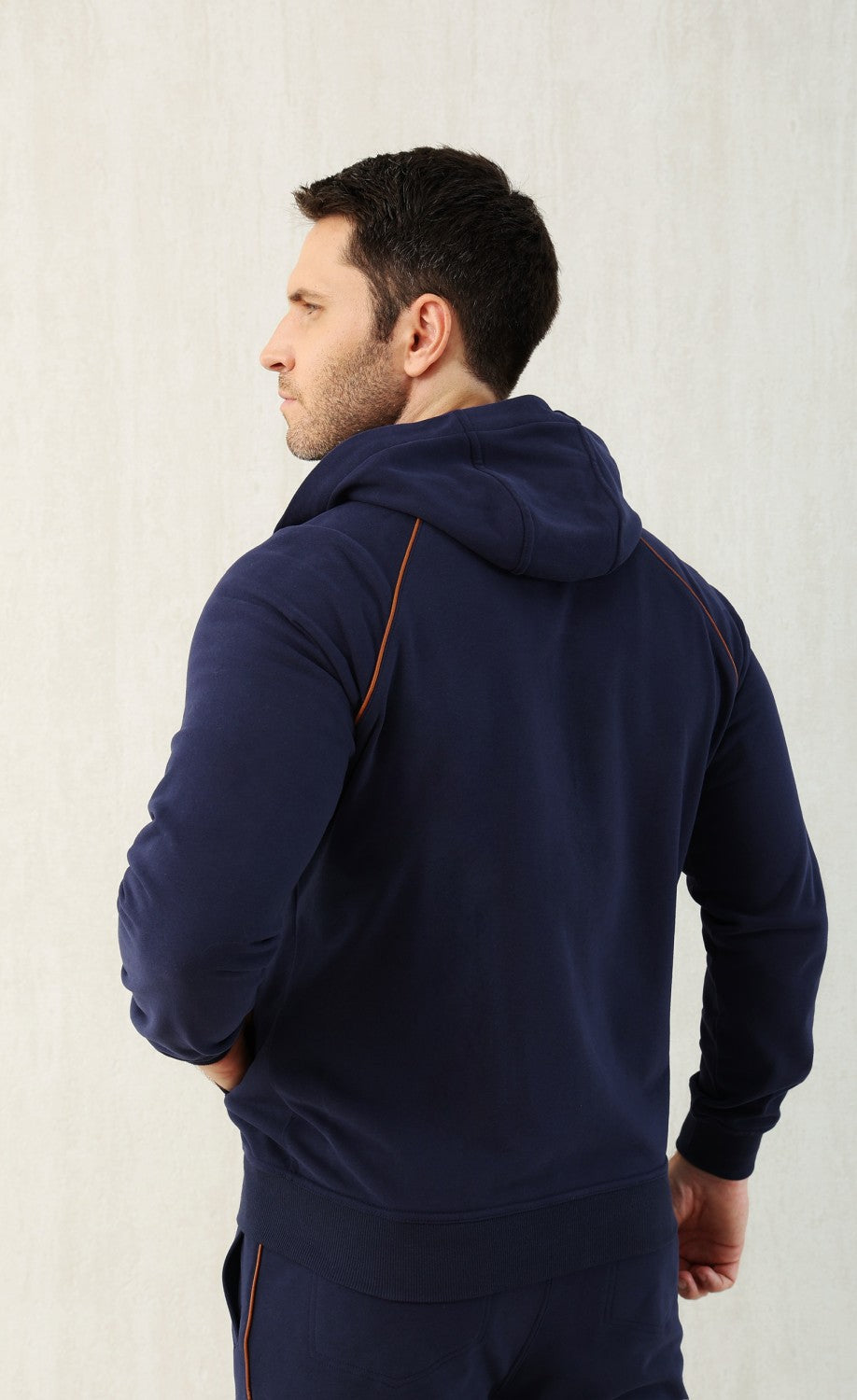 Brunello Cucinelli Men's Techno Cotton French Terry Hooded Long Sleeve Casual Athletic Sweatshirt Solid Color Zipper Spring Jacket Ngvp #1675