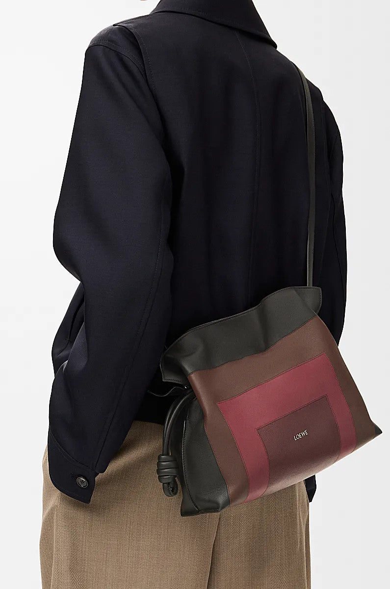 Loewe Medium Napa Leather Flamenco Clutch Loewe X Josef And Anni Albers Collection Fashion-forward Soft-leather Crossbody Bag Lady #195465