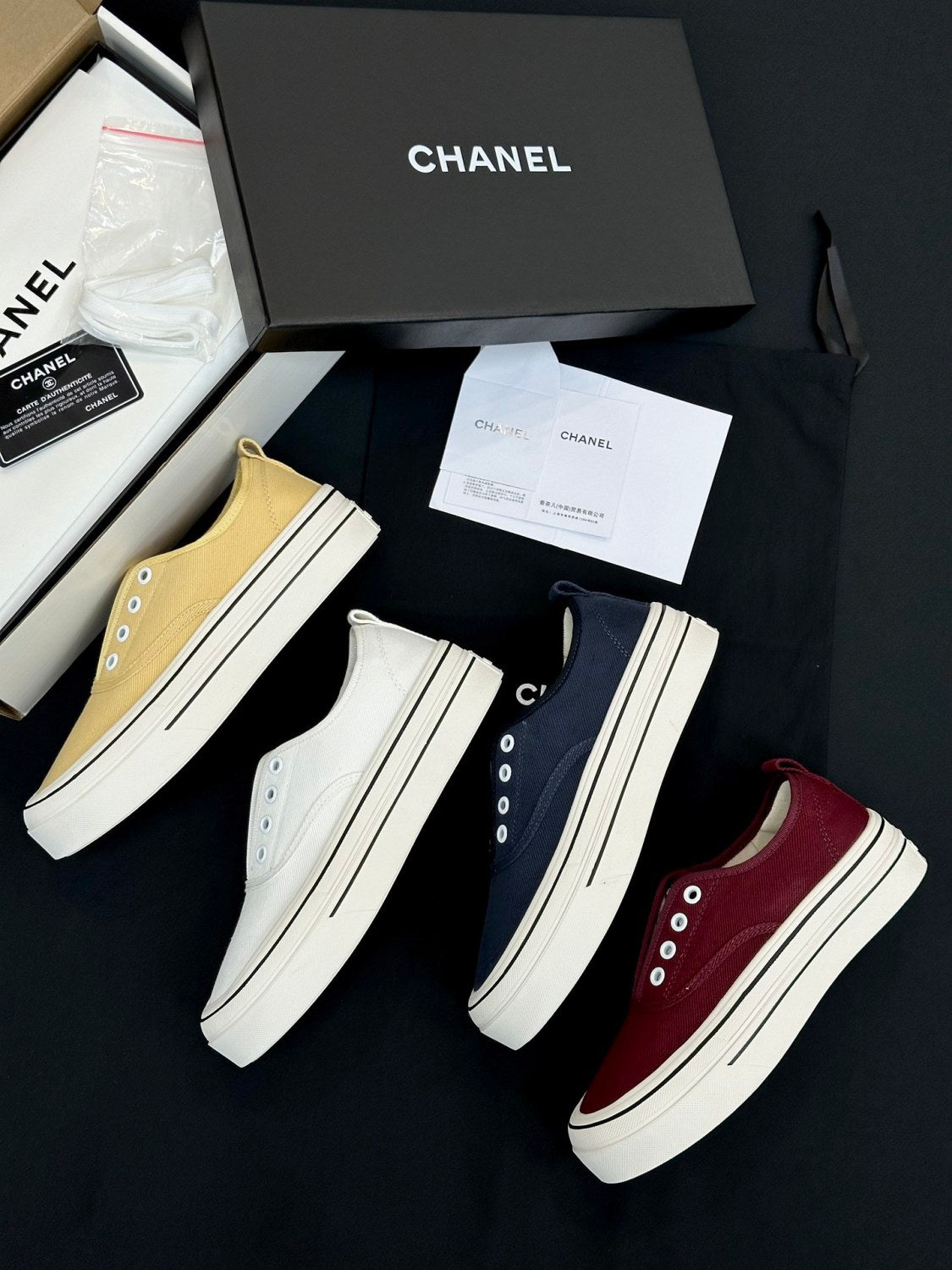Chanel Platform Canvas Shoes #386499