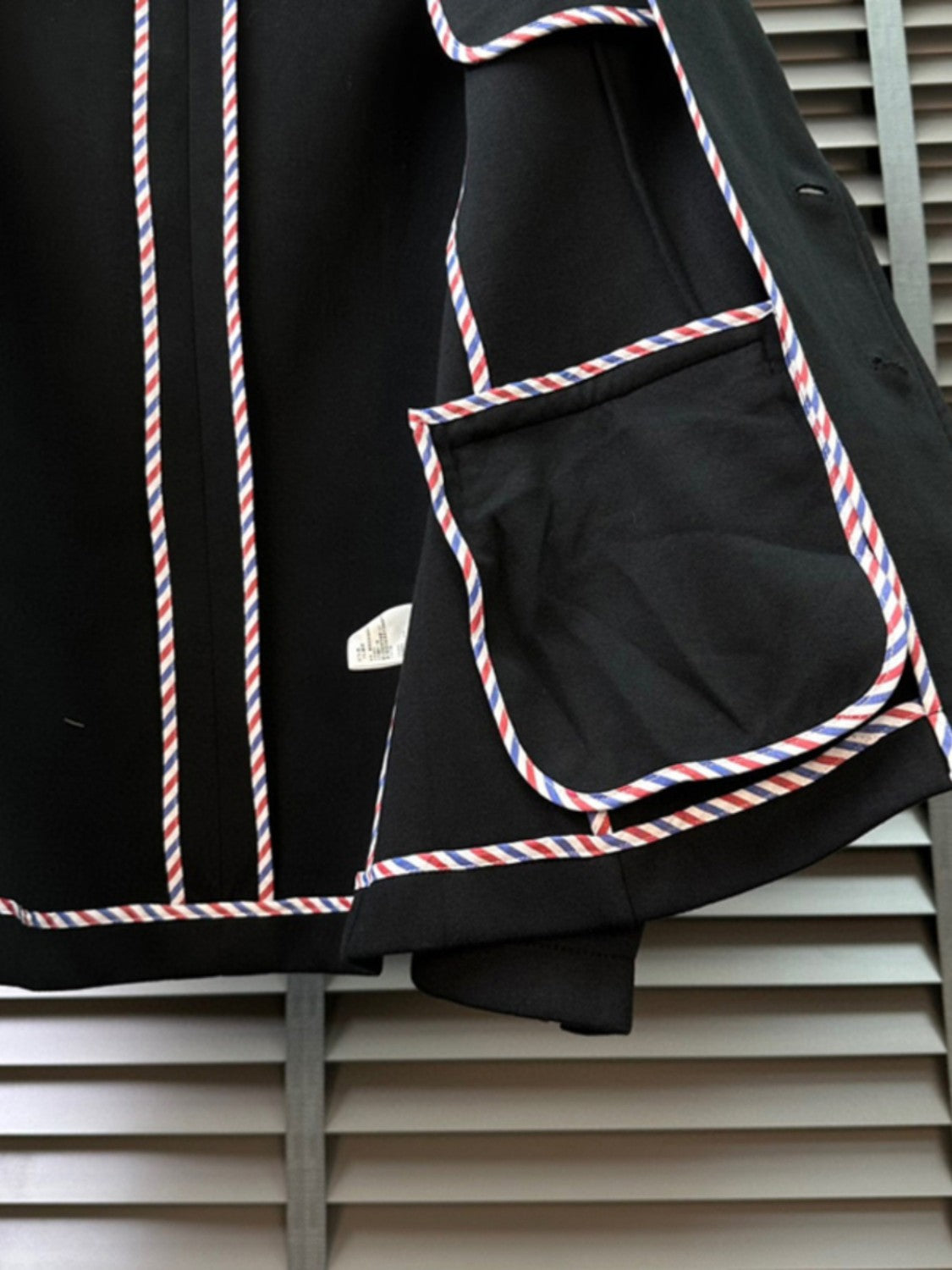 Thom Browne Men's Spring And Autumn Lapel Striped Long Sleeve Blazer Jacket Casual Solid Color Straight Trousers Two Piece Suit Set #81197